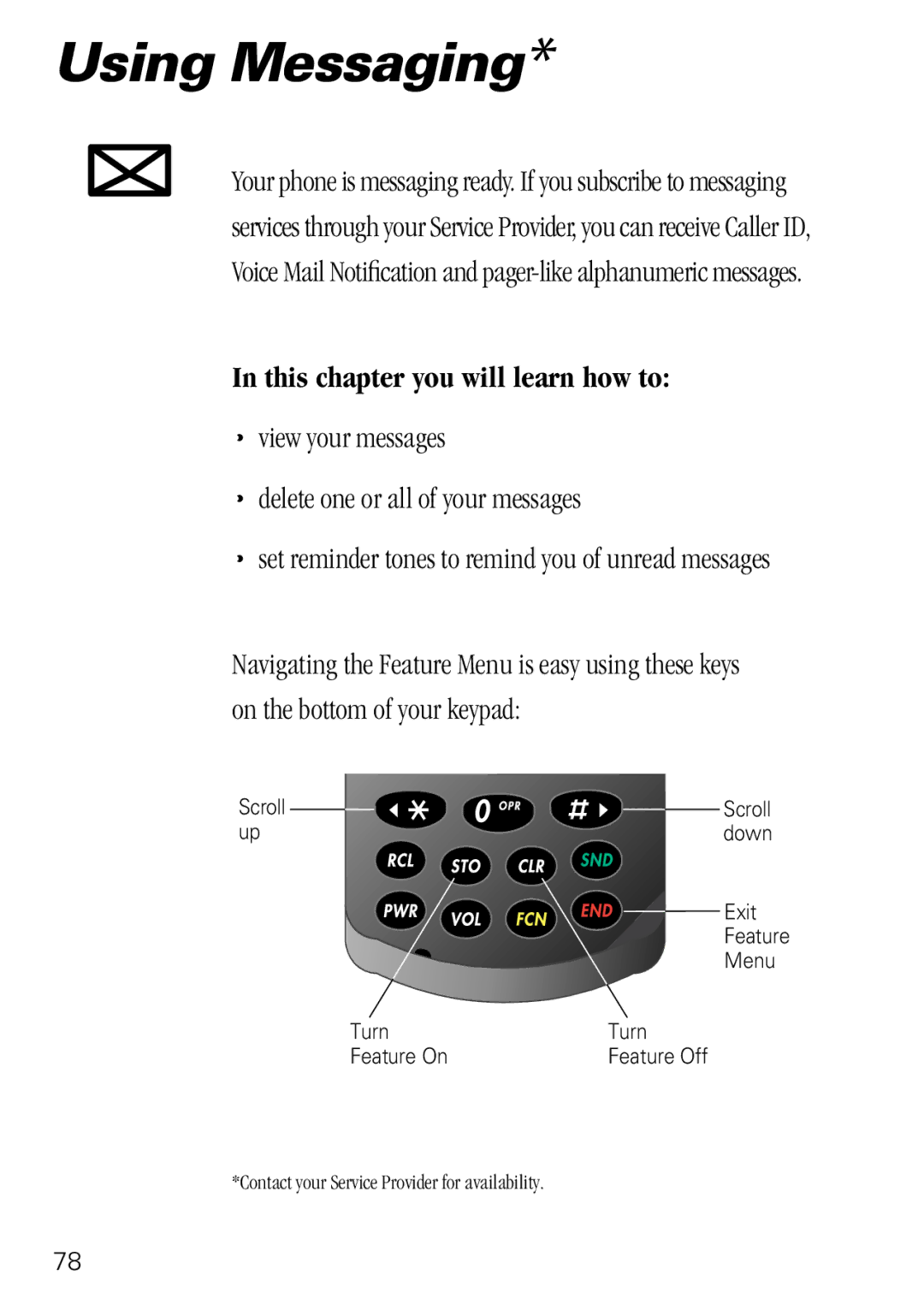 Motorola 3000 specifications Using Messaging 