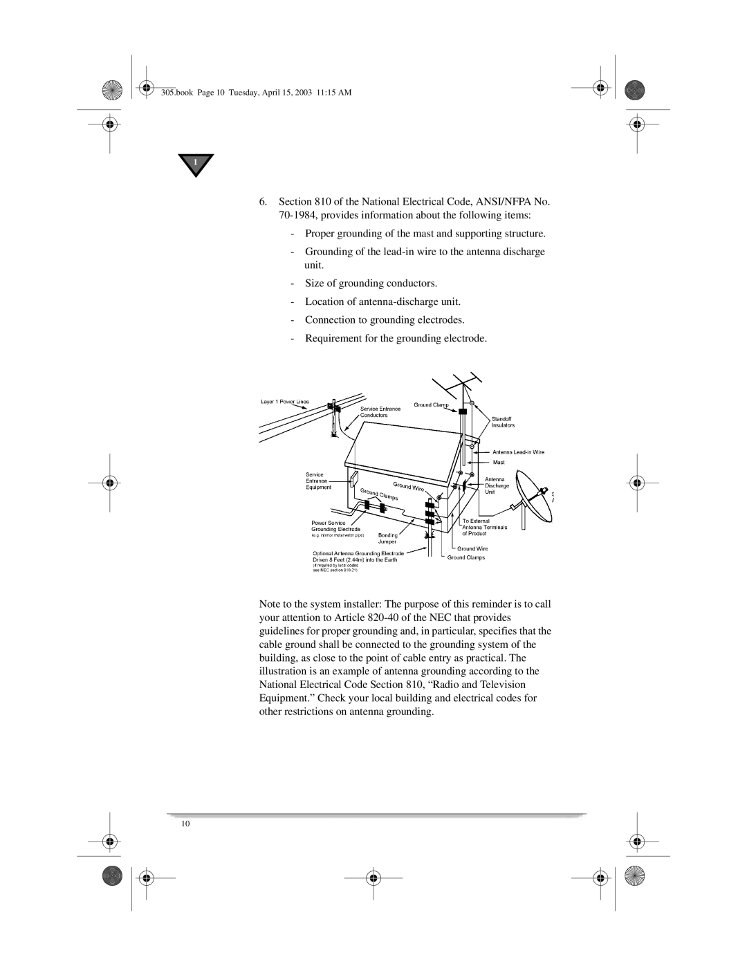 Motorola 305 manual Book Page 10 Tuesday, April 15, 2003 1115 AM 