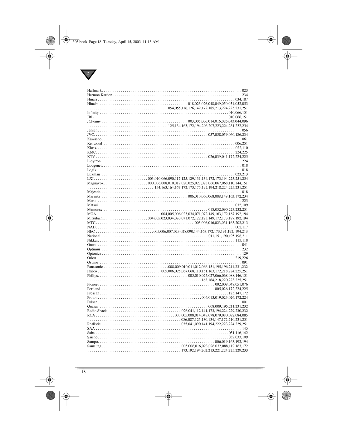 Motorola 305 manual 