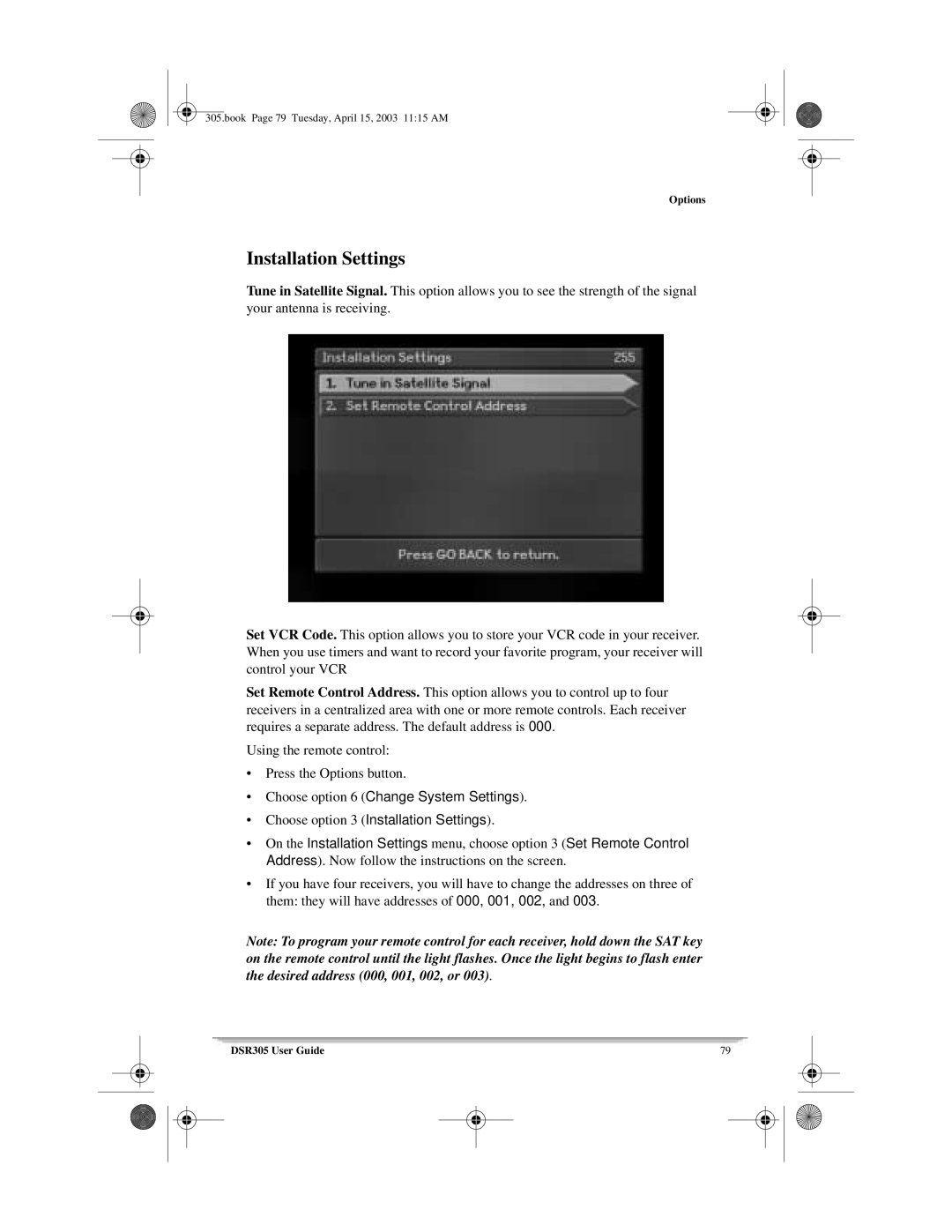 Motorola 305 manual Book Page 79 Tuesday, April 15, 2003 1115 AM 