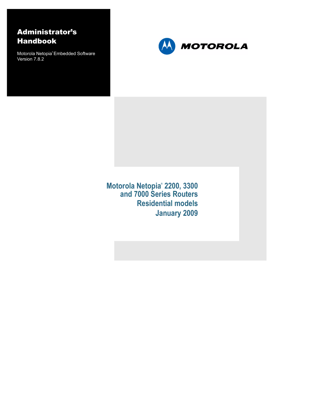 Motorola 3397GP manual Administrator’s Handbook 