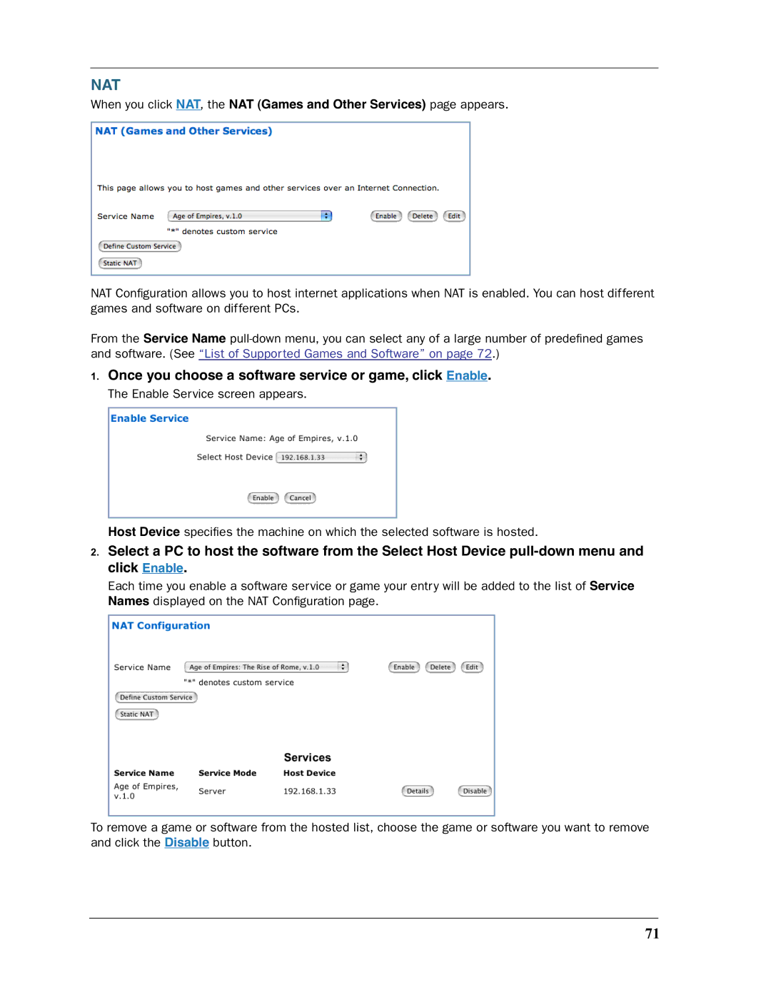 Motorola 3397GP manual Nat 