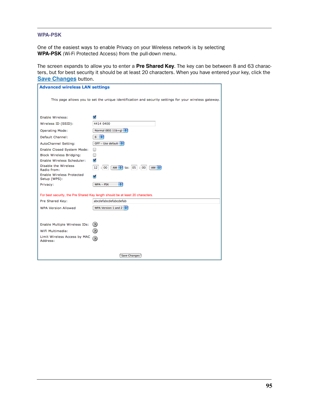 Motorola 3397GP manual Wpa-Psk 