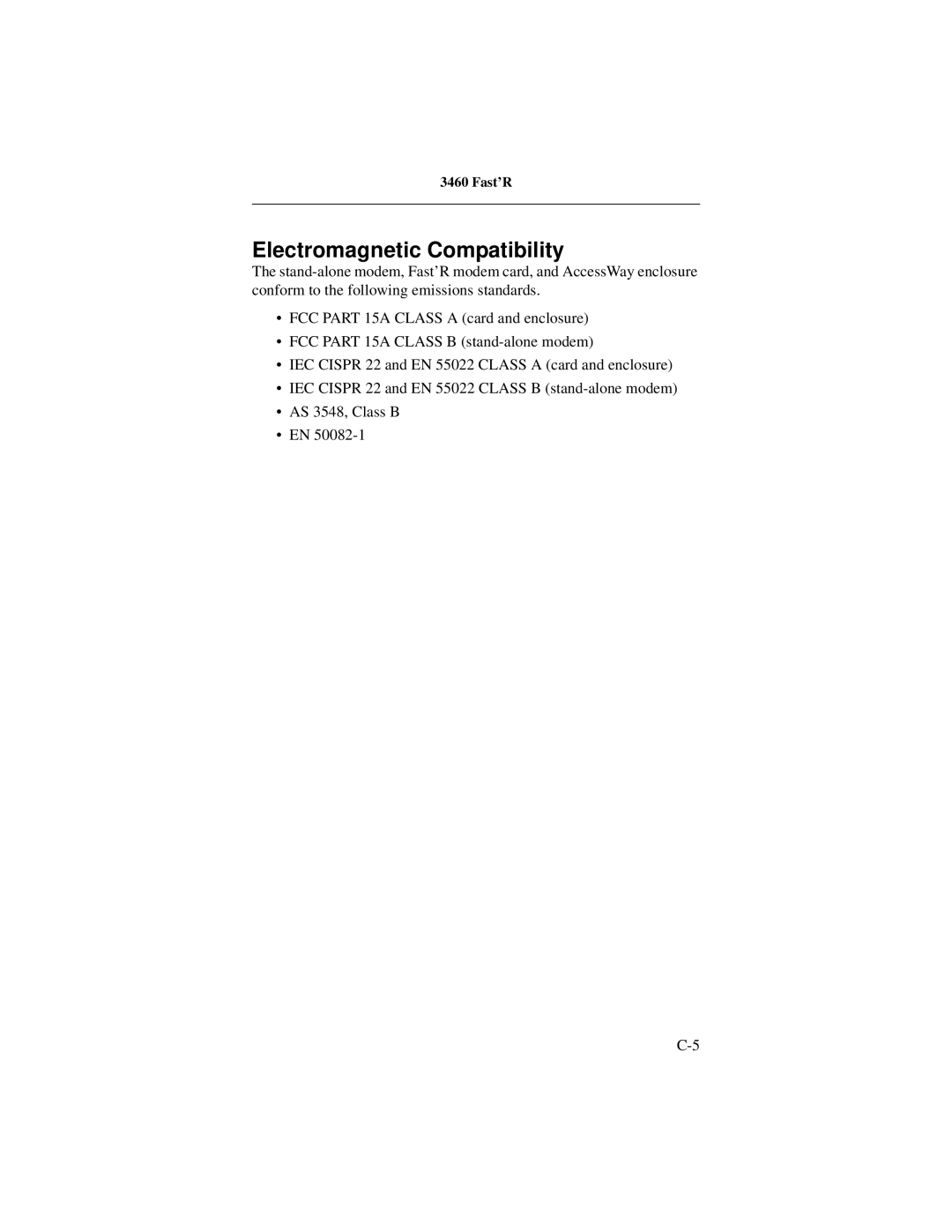 Motorola 3460 manual Electromagnetic Compatibility 