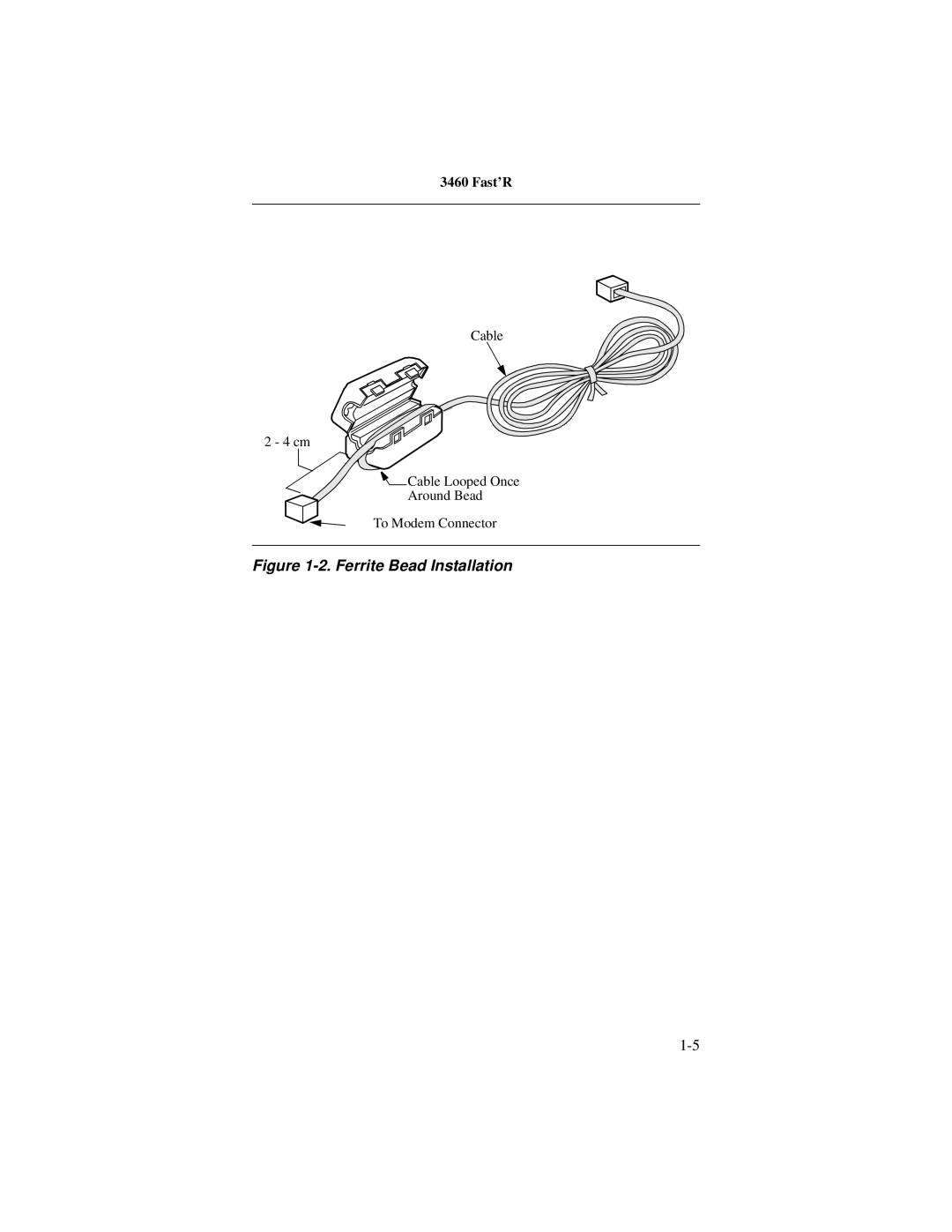 Motorola 3460 manual Ferrite Bead Installation 