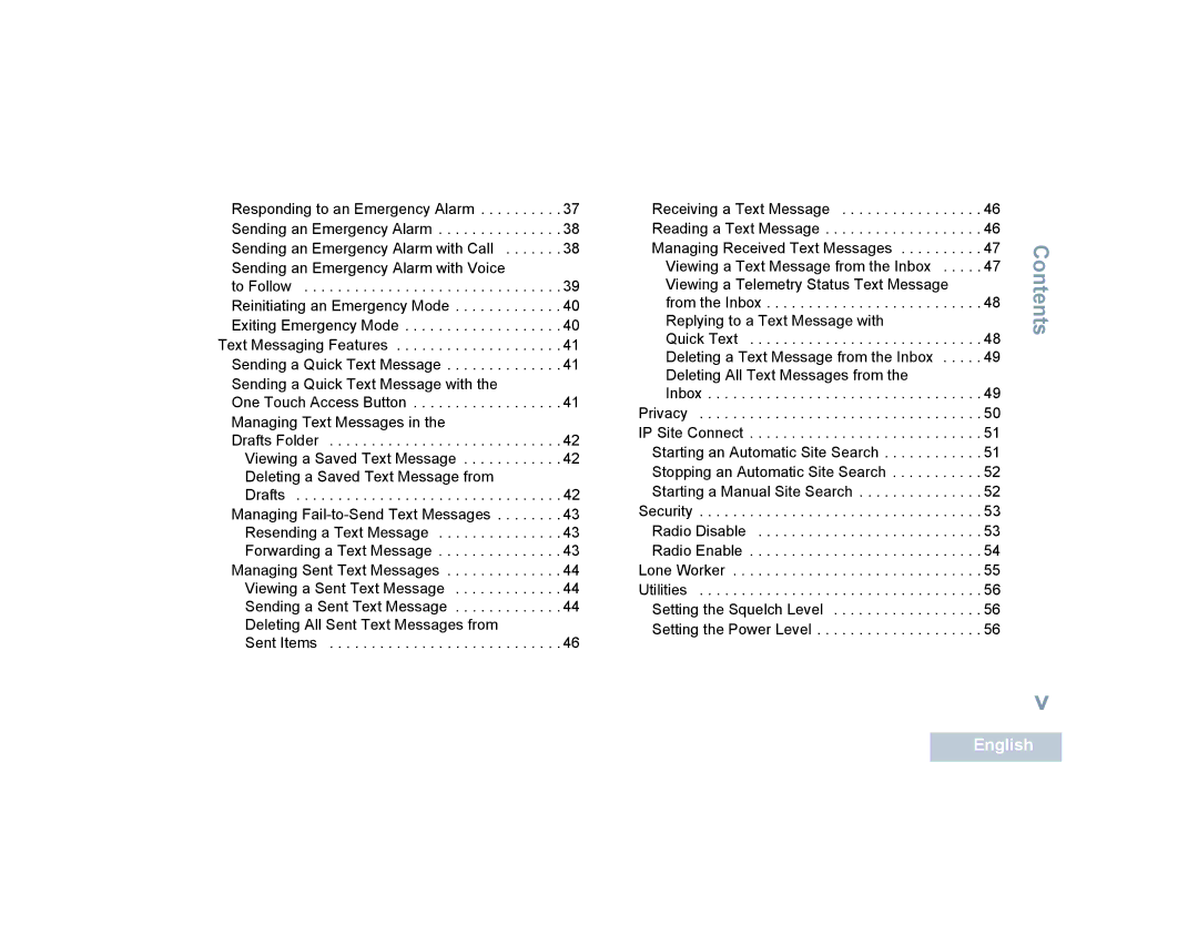 Motorola 4550, 4580 manual Contents 