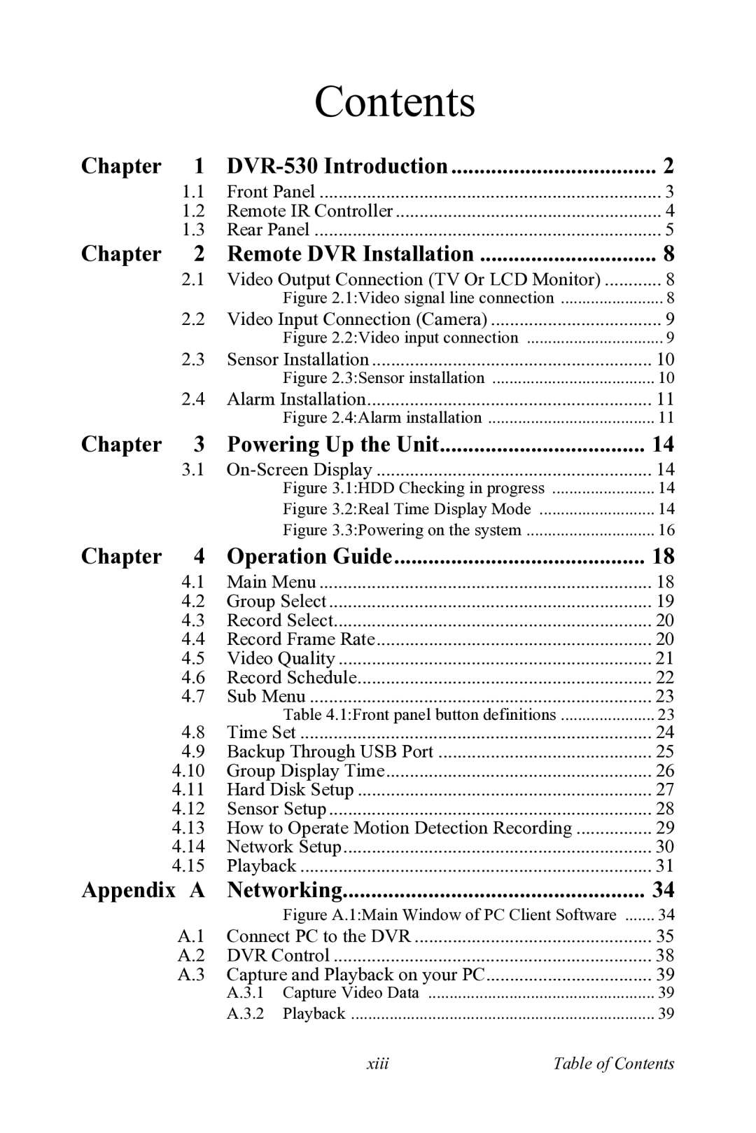 Motorola 530 user manual Contents 