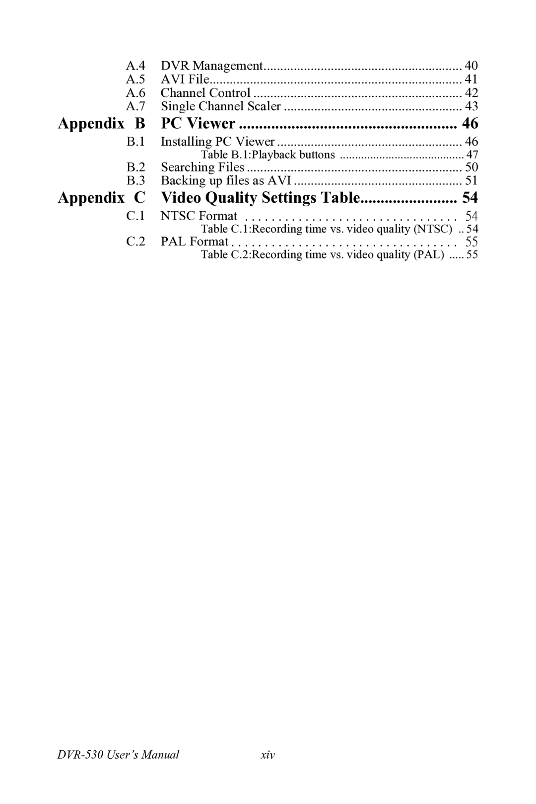 Motorola 530 user manual Appendix PC Viewer 