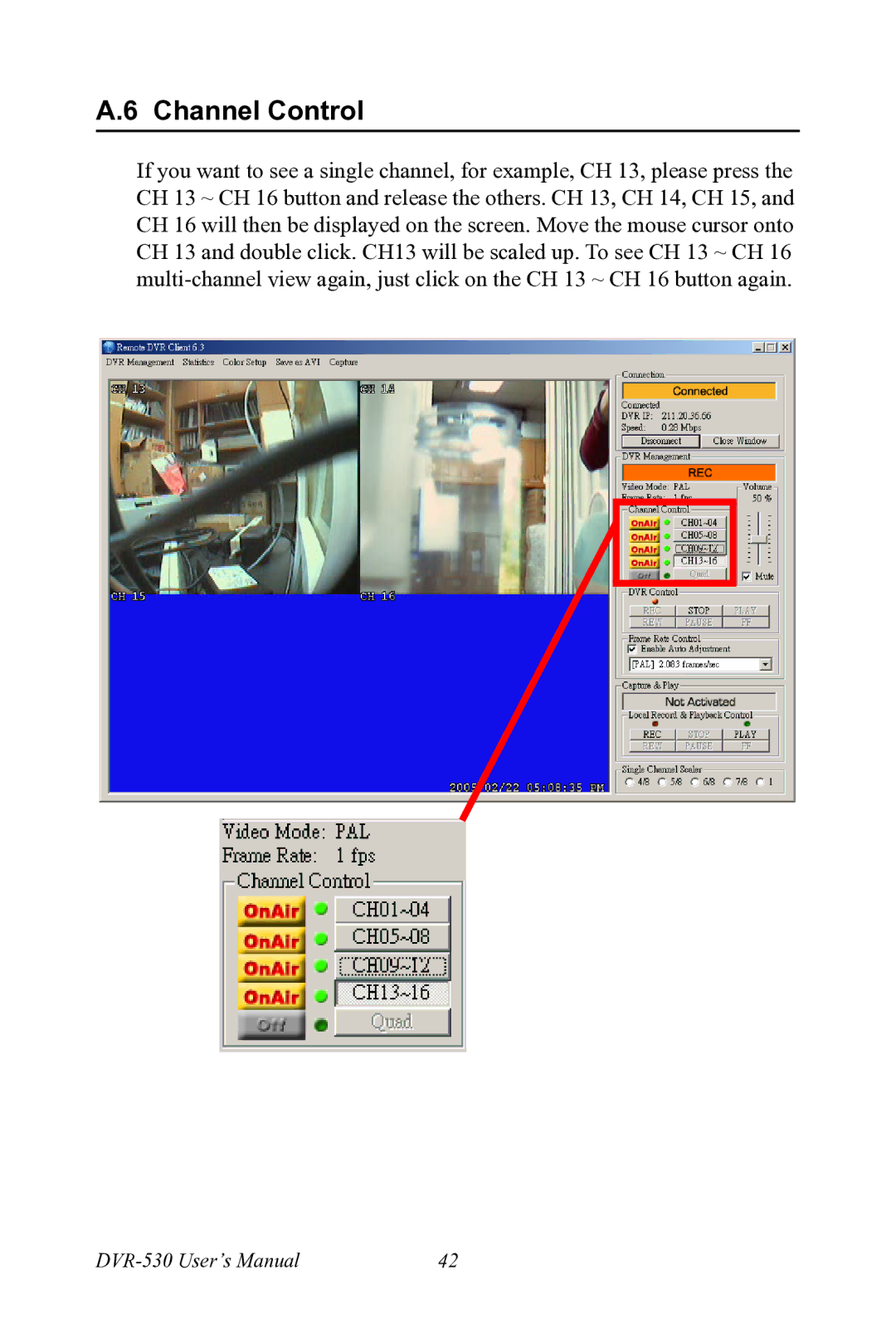 Motorola 530 user manual Channel Control 