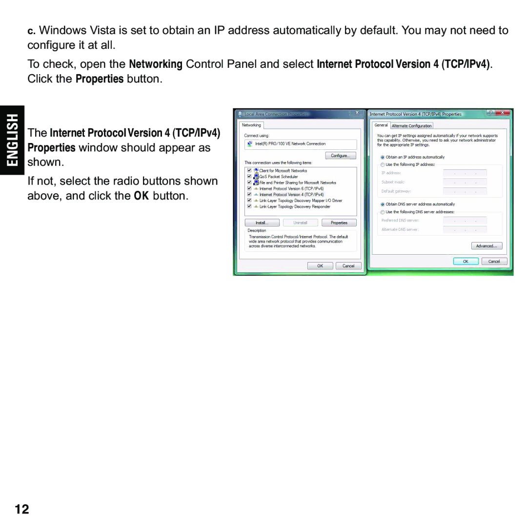 Motorola 579765-003-00 user manual Internet ProtocolVersion 4 TCP/IPv4 