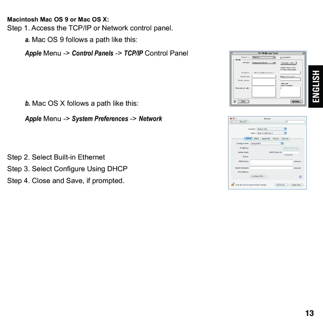 Motorola 579765-003-00 user manual Apple Menu -Control Panels -TCP/IP Control Panel 