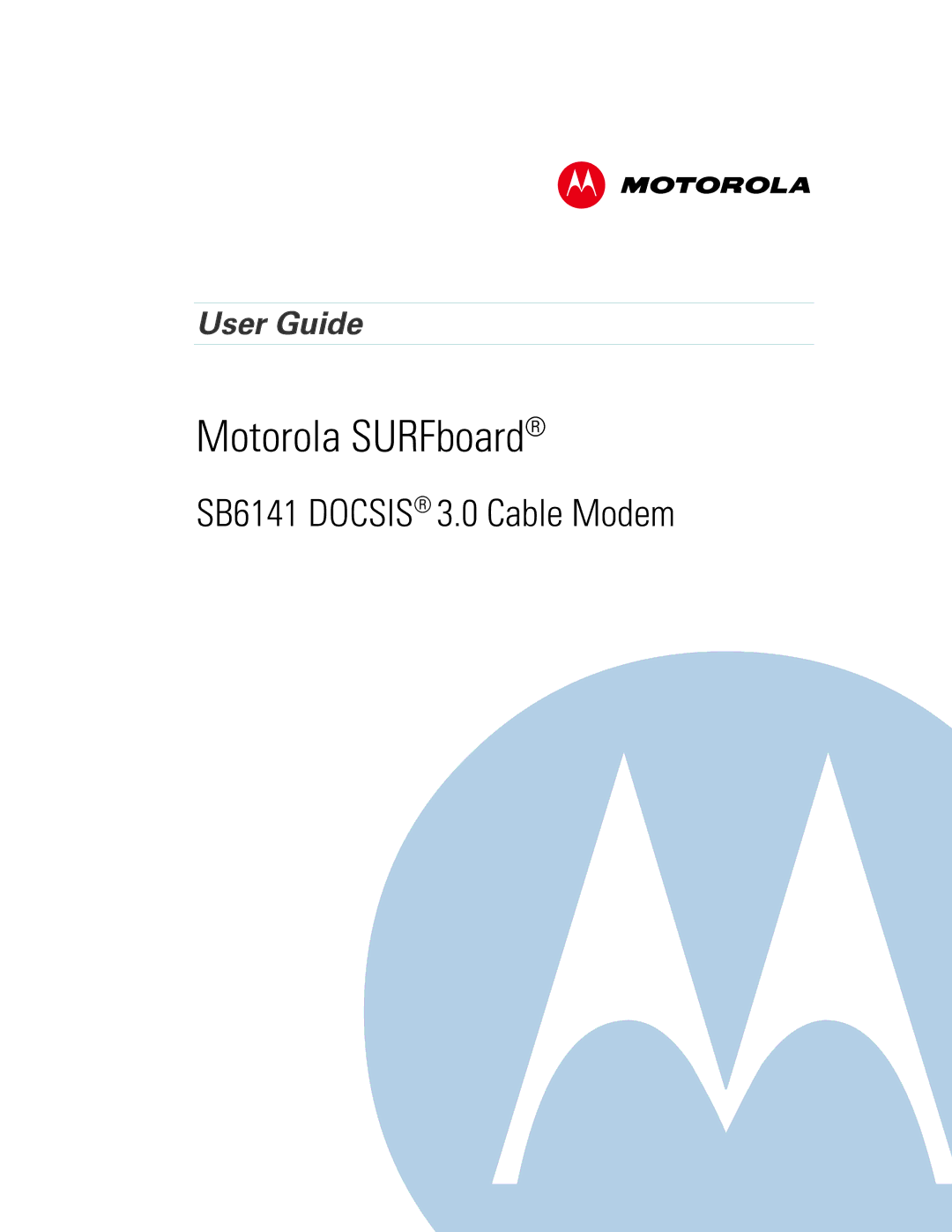 Motorola 581902-022-00 manual Motorola SURFboard 