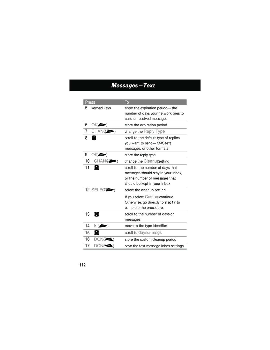 Motorola 60g manual Messages-Text 