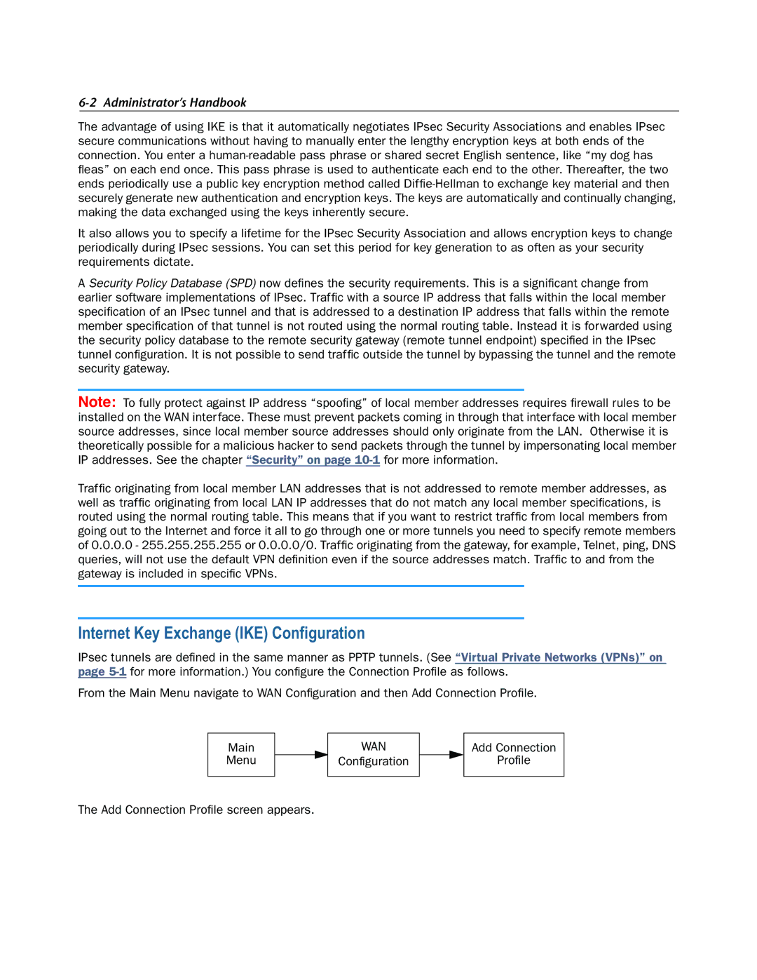 Motorola 6161252-00-01, Enterprise Series Routers manual Internet Key Exchange IKE Configuration 