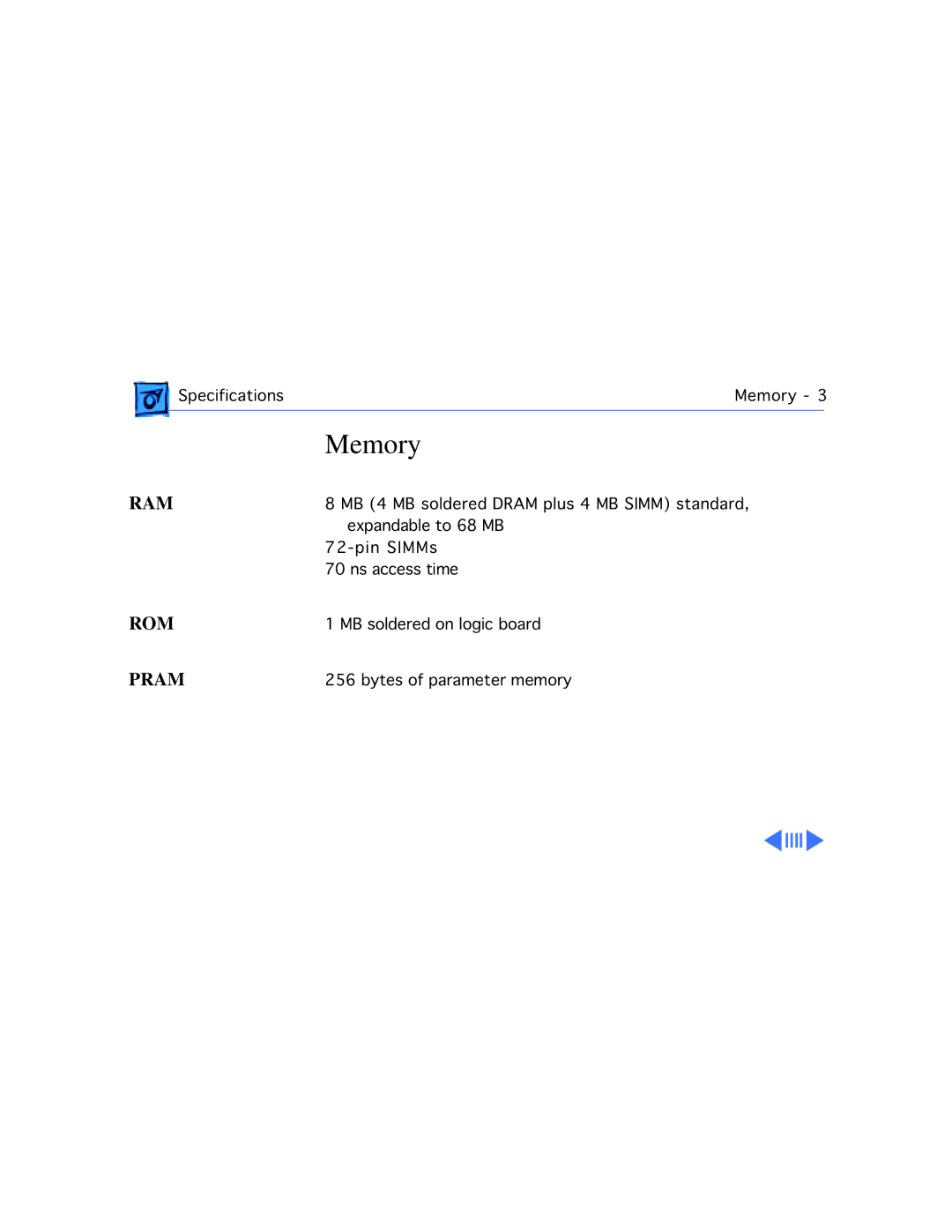 Motorola 660AV manual Memory 