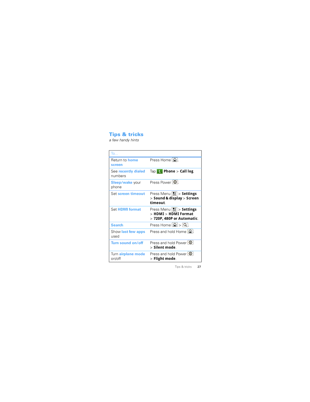 Motorola 68000202973-B manual Tips & tricks 