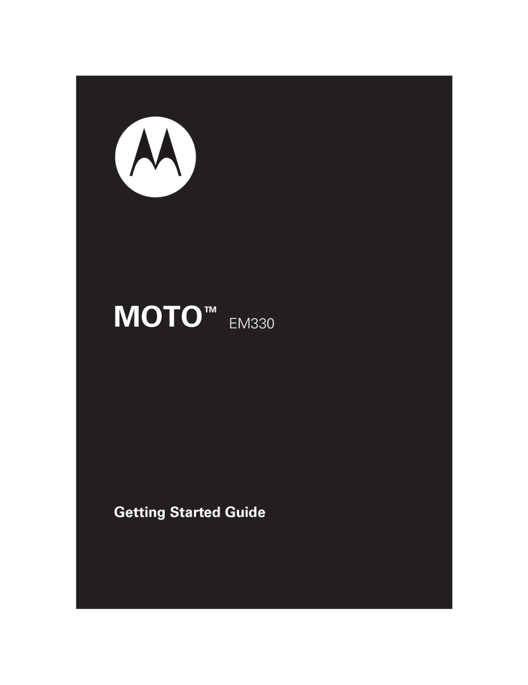 Motorola 68004061015 manual Getting Started Guide 