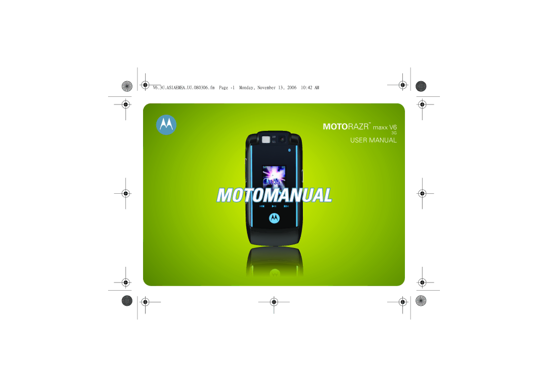 Motorola 6802928J21 user manual Motomanual 