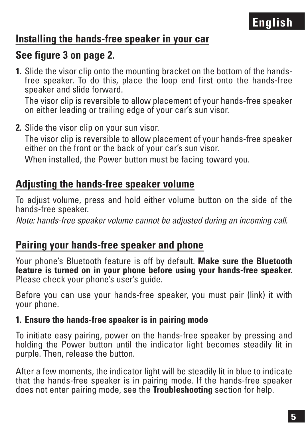 Motorola 6803578F42 manual Installing the hands-free speaker in your car See on, Adjusting the hands-free speaker volume 