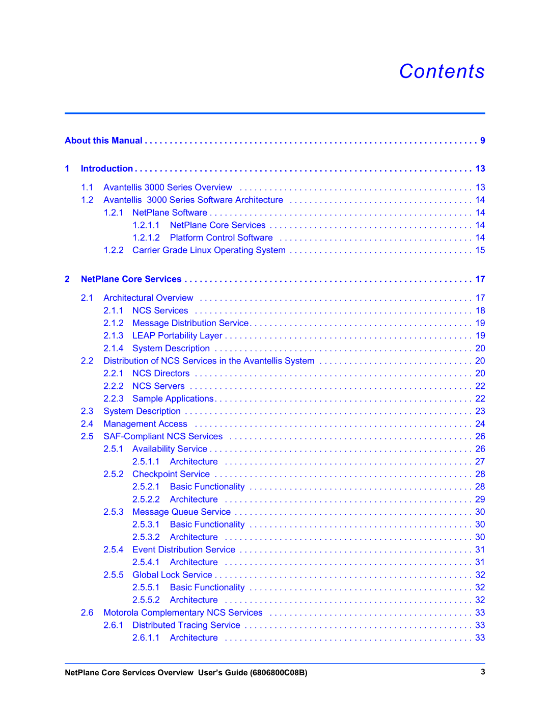 Motorola 6806800C08B manual Contents 