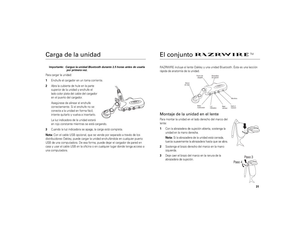 Motorola 6809494A40-O manual Carga de la unidad, El conjunto, Montaje de la unidad en el lente 