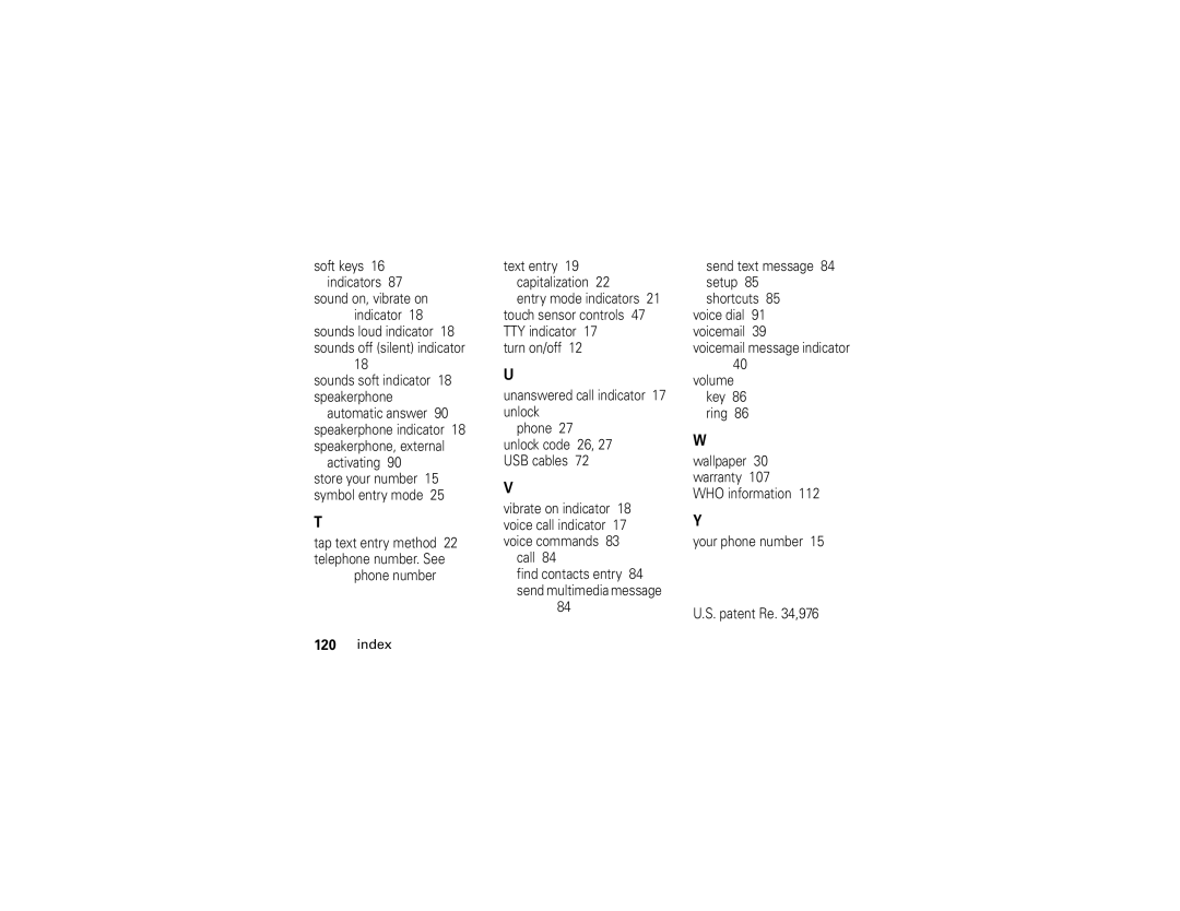 Motorola 6809502A01-C manual Index 