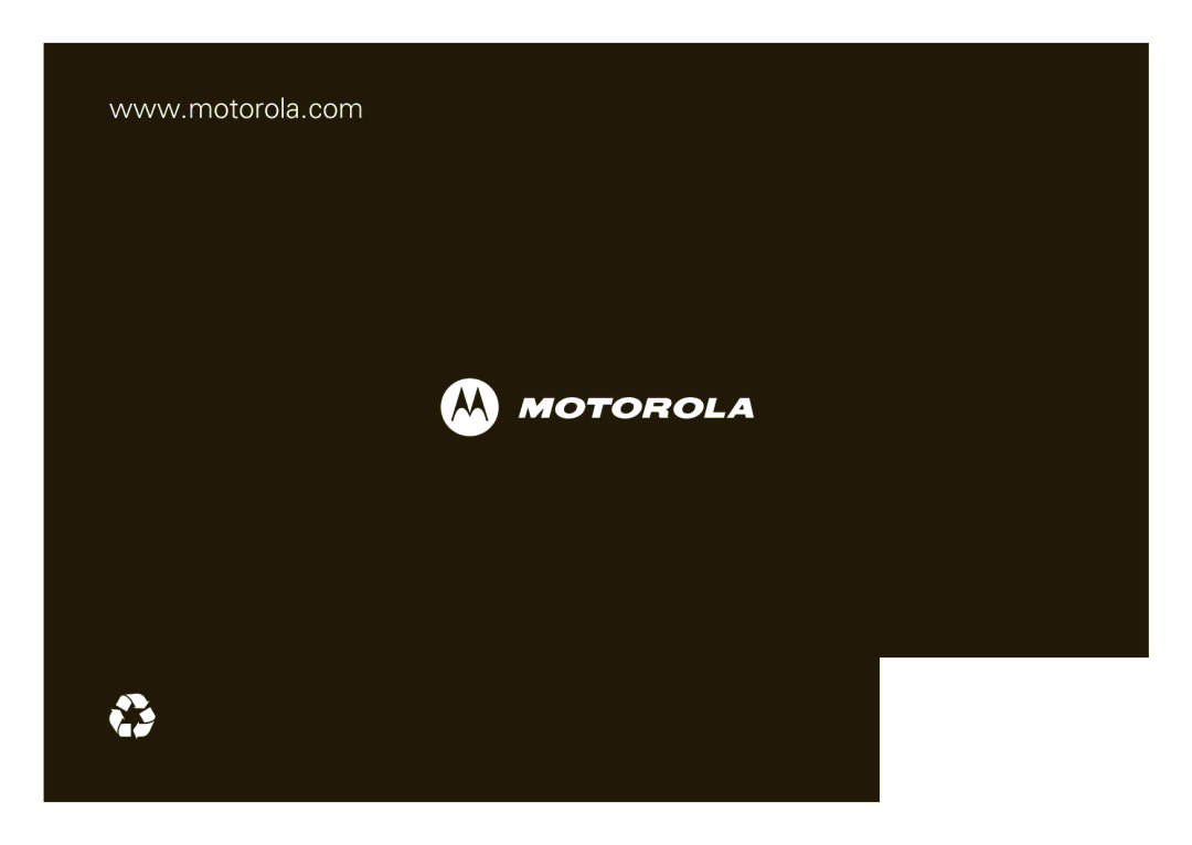 Motorola 6809504A81-A manual 