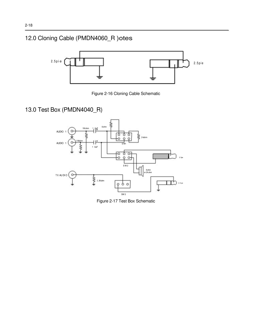 Motorola 6816101H01-A service manual Cloning Cable PMDN4060R otes, Test Box PMDN4040R 