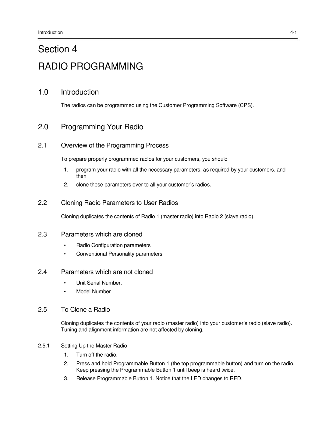 Motorola 6816101H01-A service manual Radio Programming, Programming Your Radio 