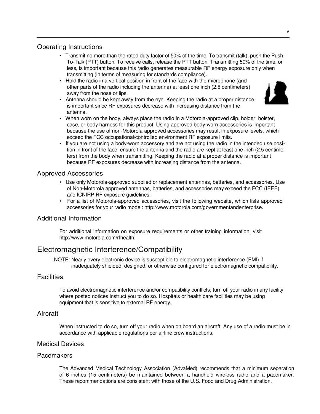 Motorola 6816101H01-A service manual Electromagnetic Interference/Compatibility 