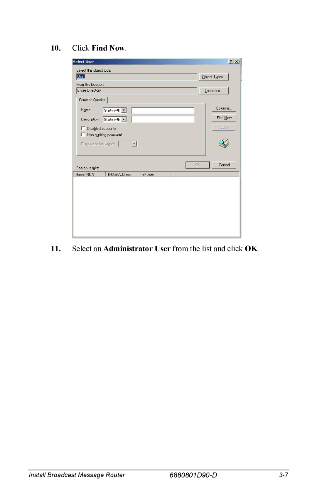 Motorola 6880801D90-D manual Click Find Now 