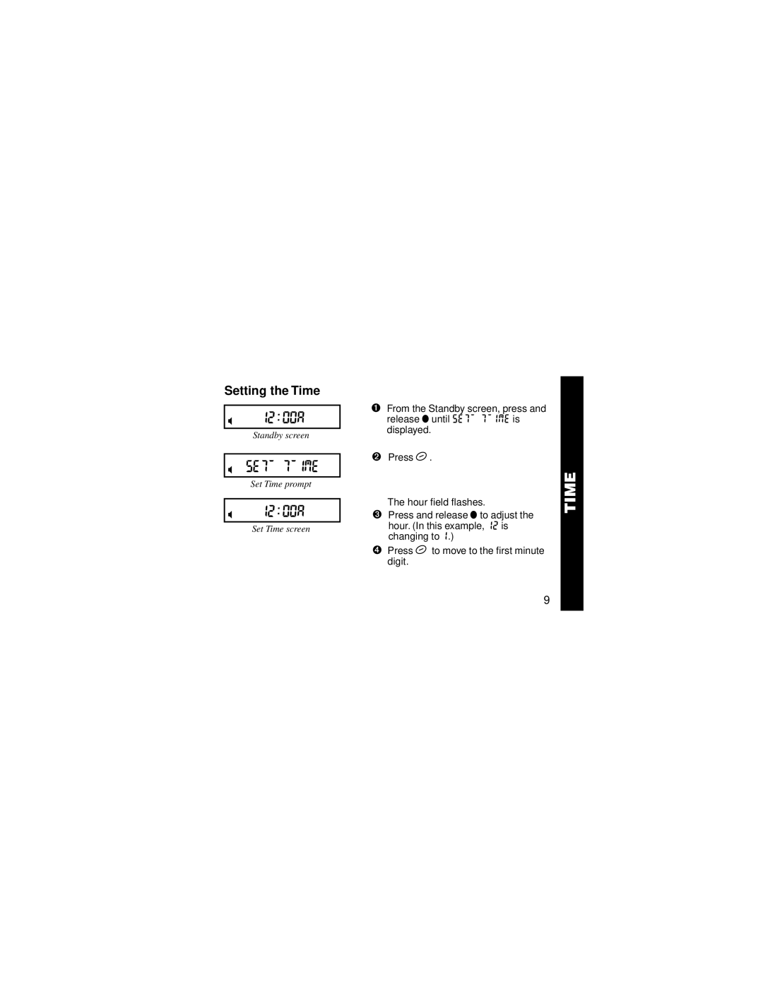 Motorola 6881029B15-A manual RD vsetTvtTime8 LB, Setting the Time 