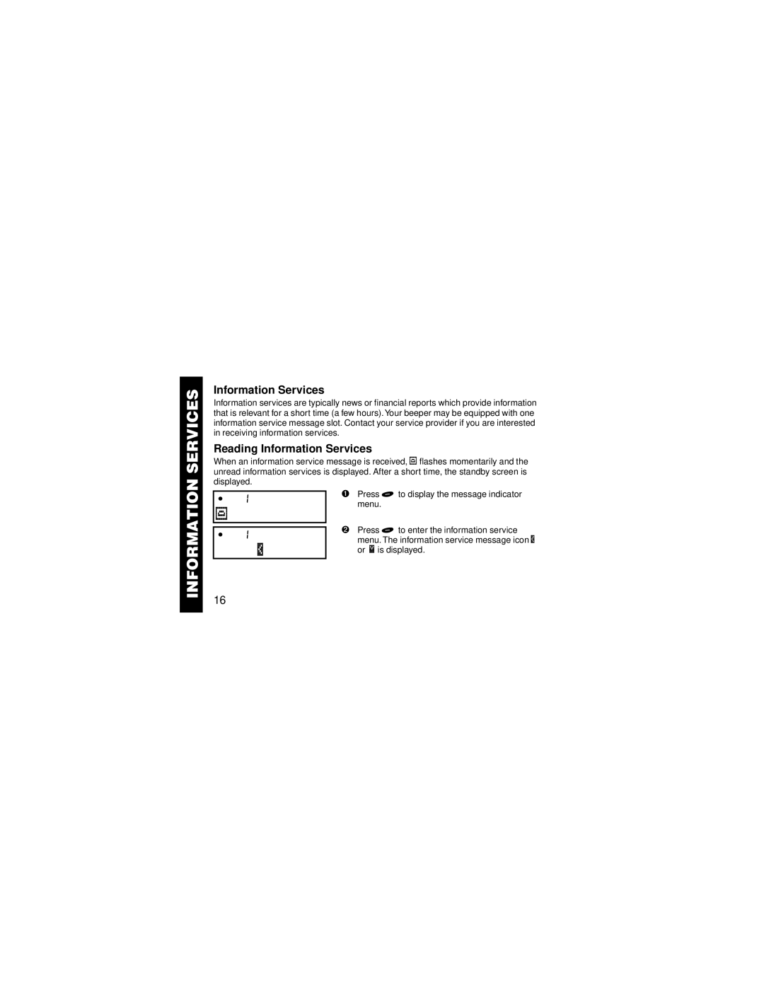 Motorola 6881031B05-O manual Reading Information Services 