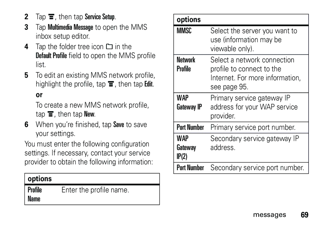 Motorola 6887460Z69 manual Gateway address IP2 