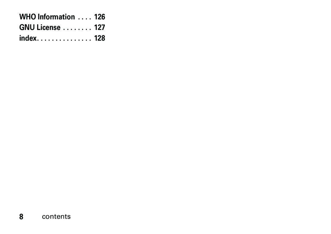 Motorola 6887460Z69 manual WHO Information GNU License index 