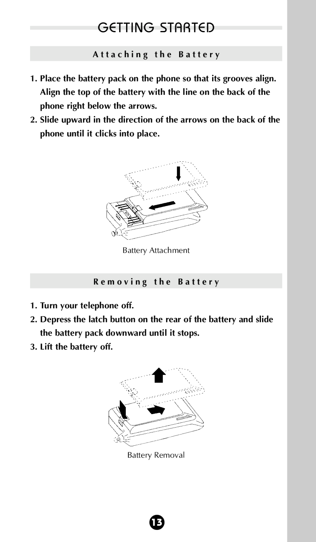 Motorola 68P09396A92-A owner manual Battery Attachment 