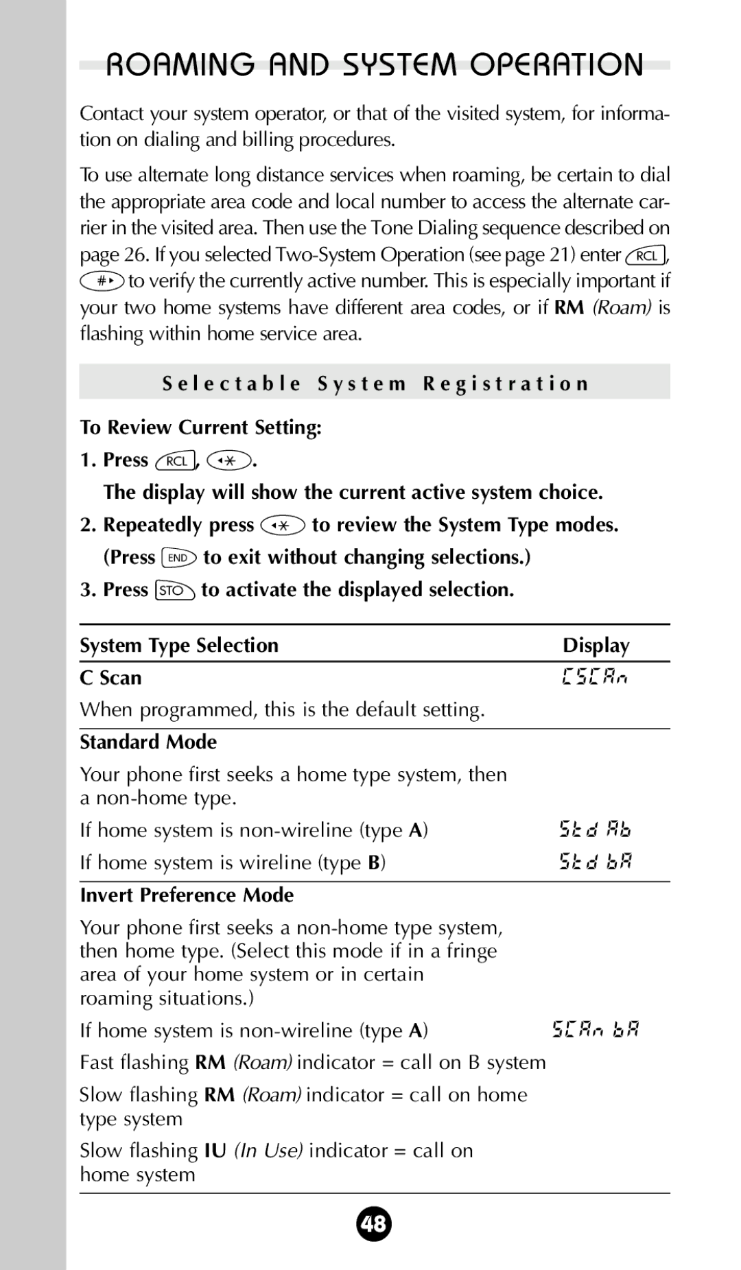 Motorola 68P09396A92-A owner manual Scan, Standard Mode, Invert Preference Mode 