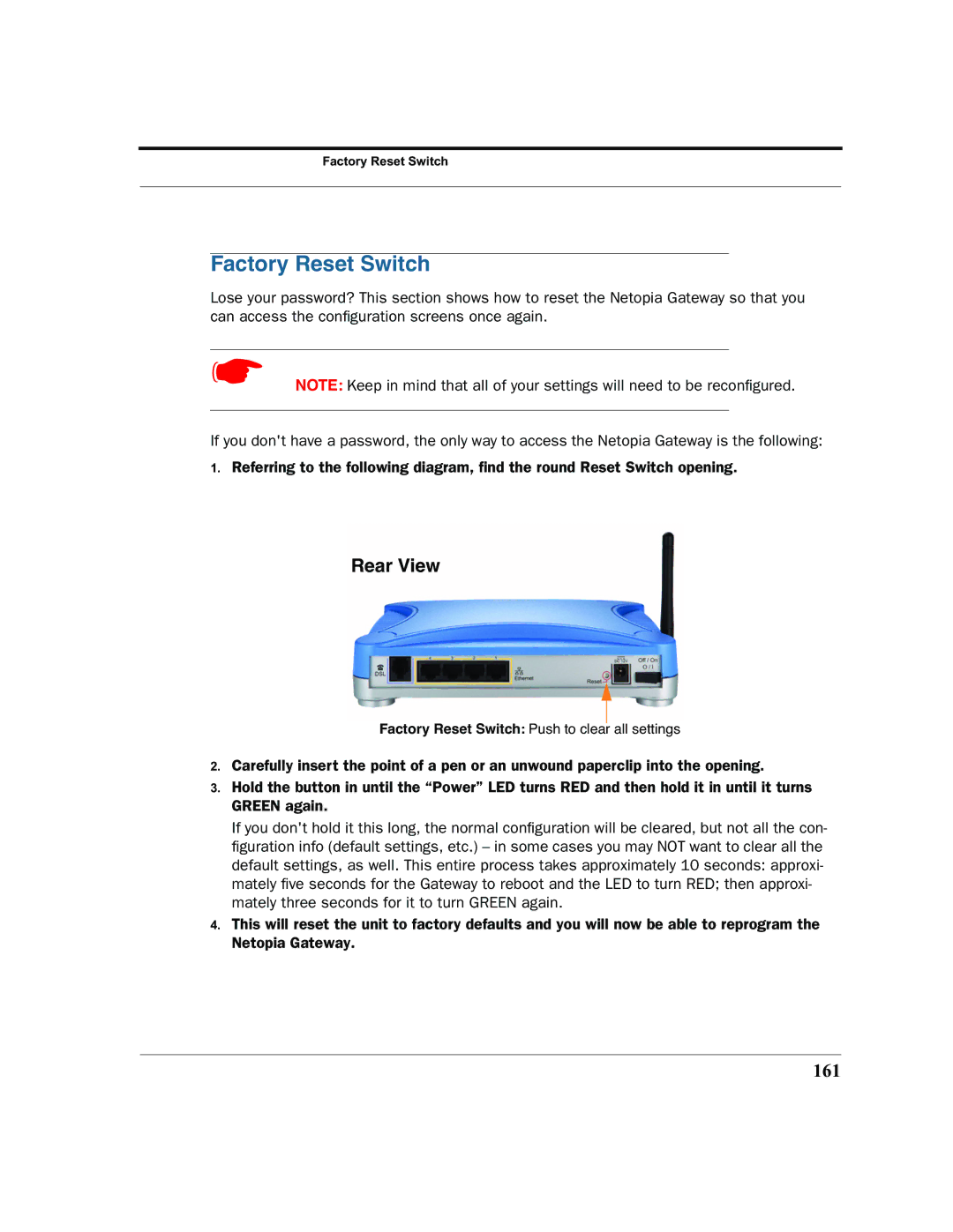 Motorola 7.7.4 manual Rear View, 161 