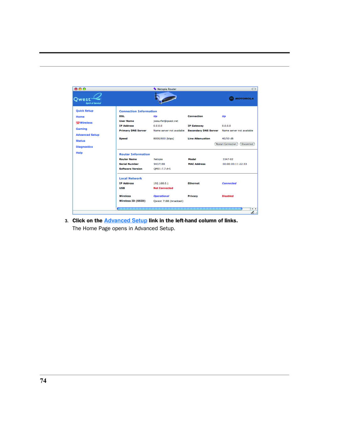 Motorola 7.7.4 manual 