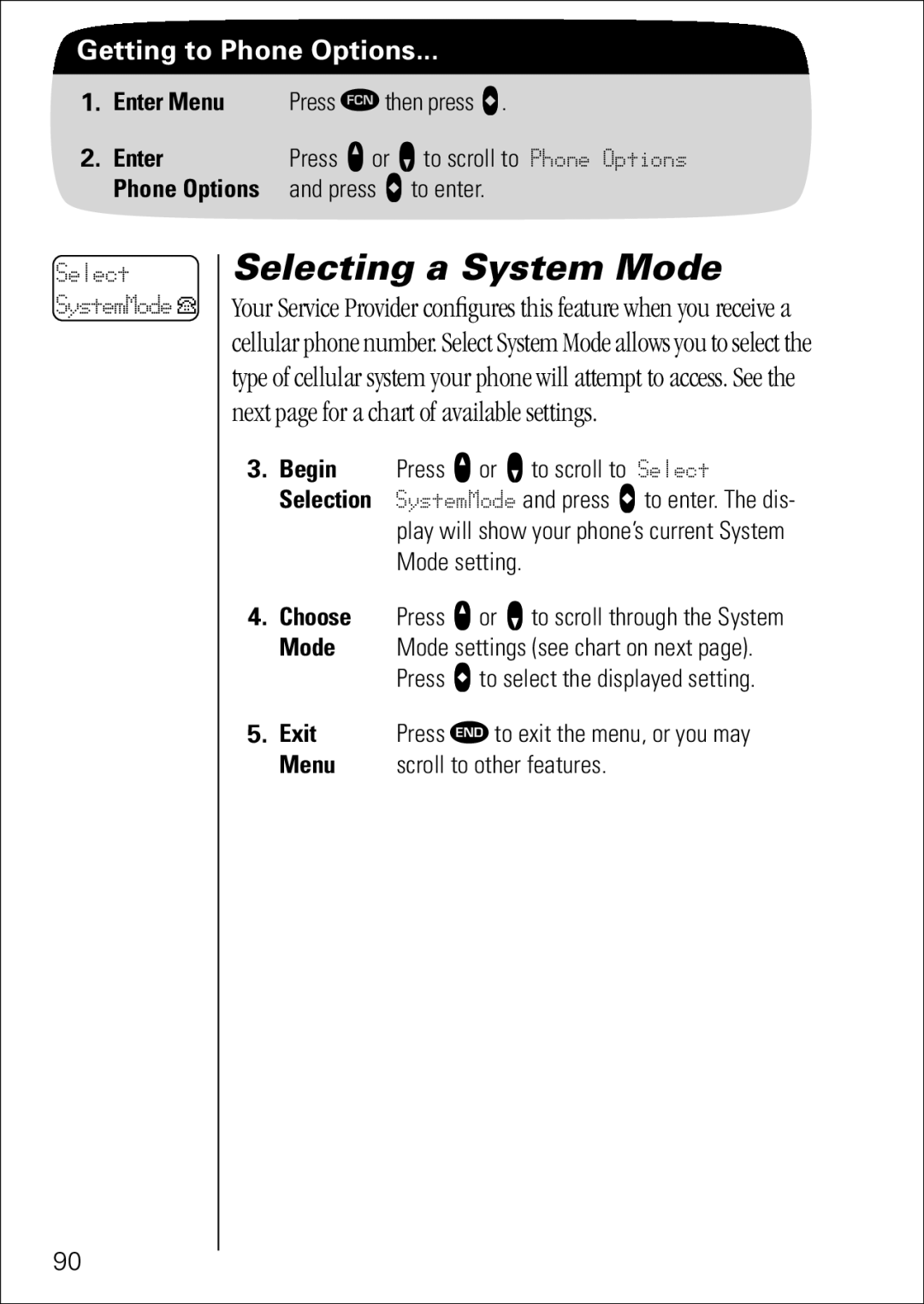 Motorola 7760 specifications Selecting a System Mode 