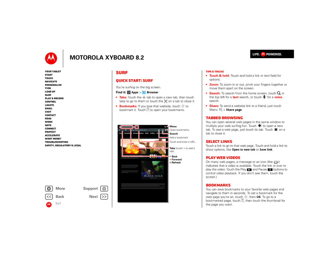 Motorola 8.2 manual Surf 