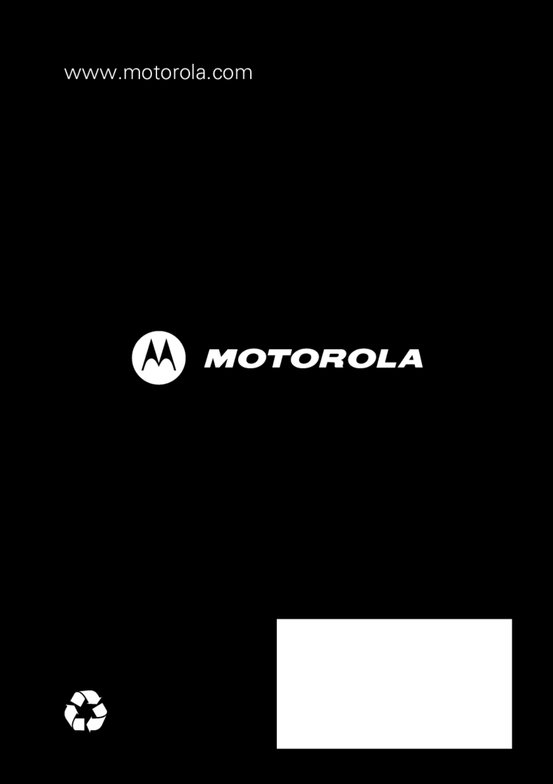 Motorola 89409N quick start 