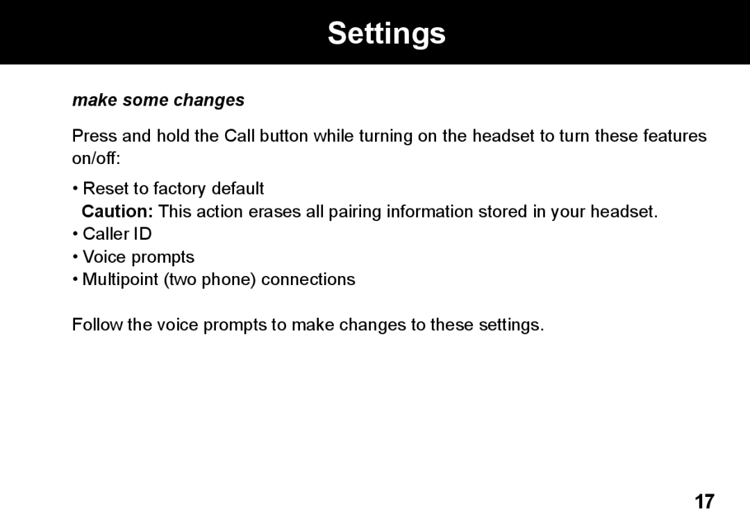 Motorola 89419n manual Settings, Make some changes 