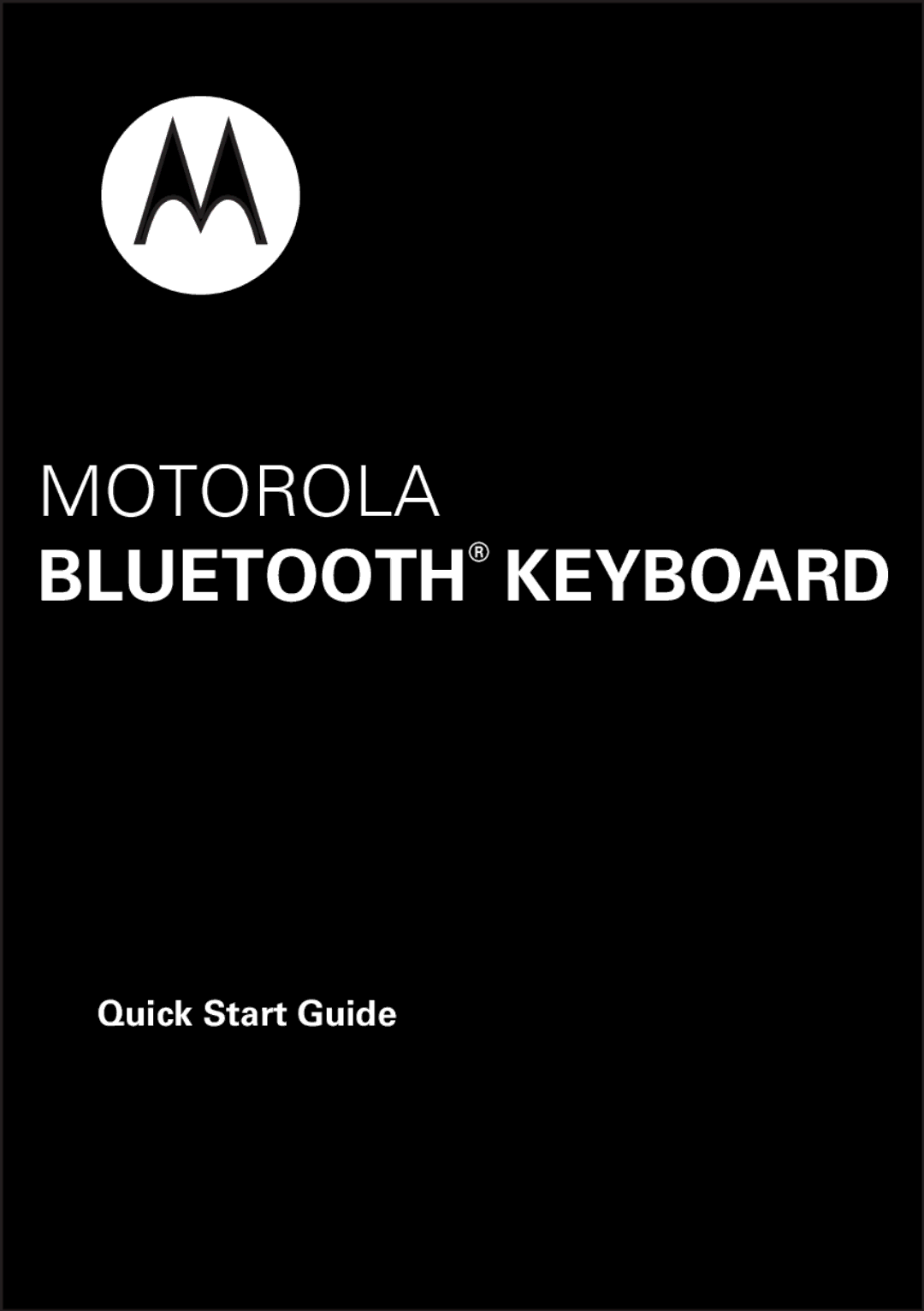 Motorola 89451N quick start Bluetooth Keyboard 