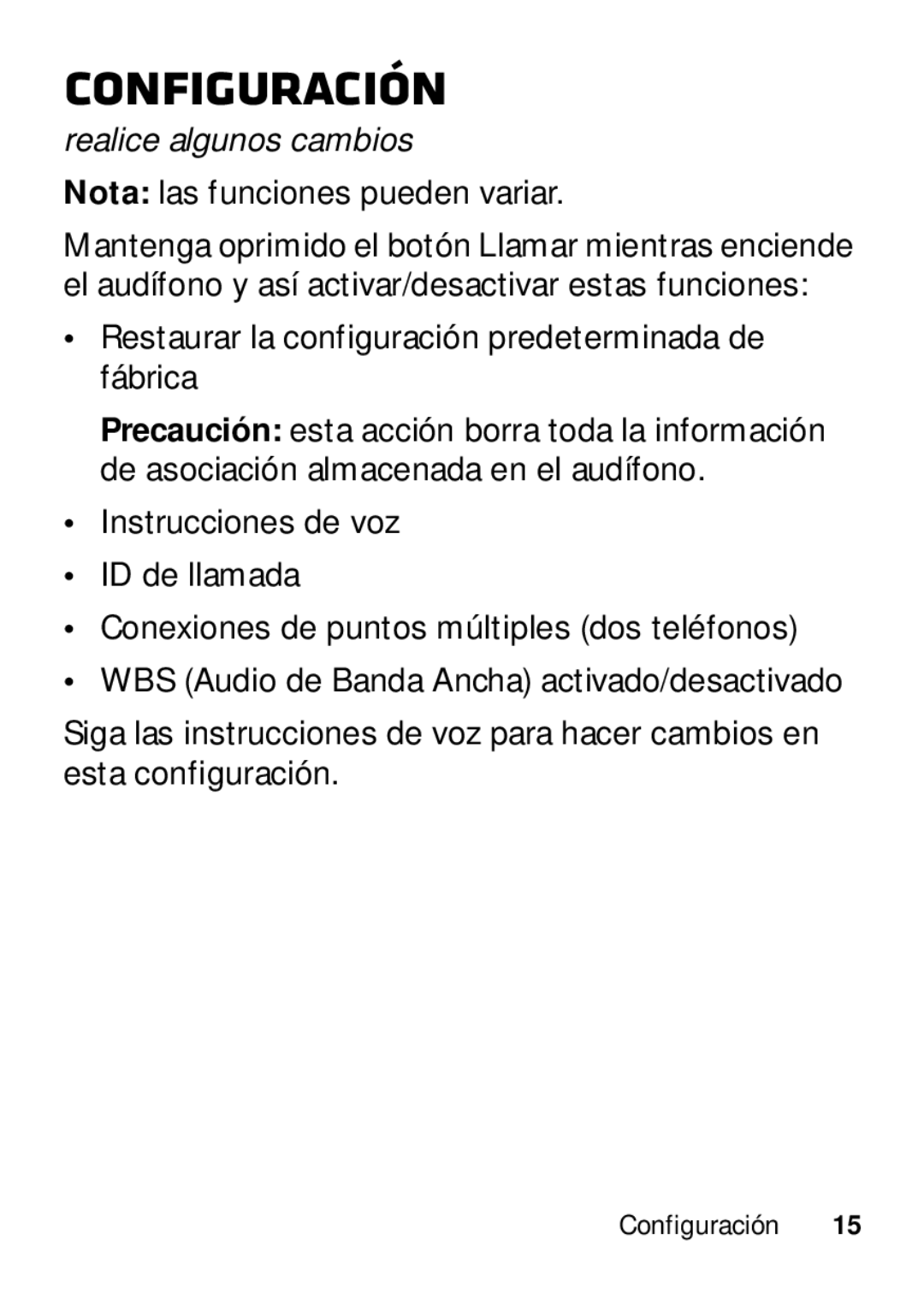 Motorola 89484N manual Configuración, Realice algunos cambios 