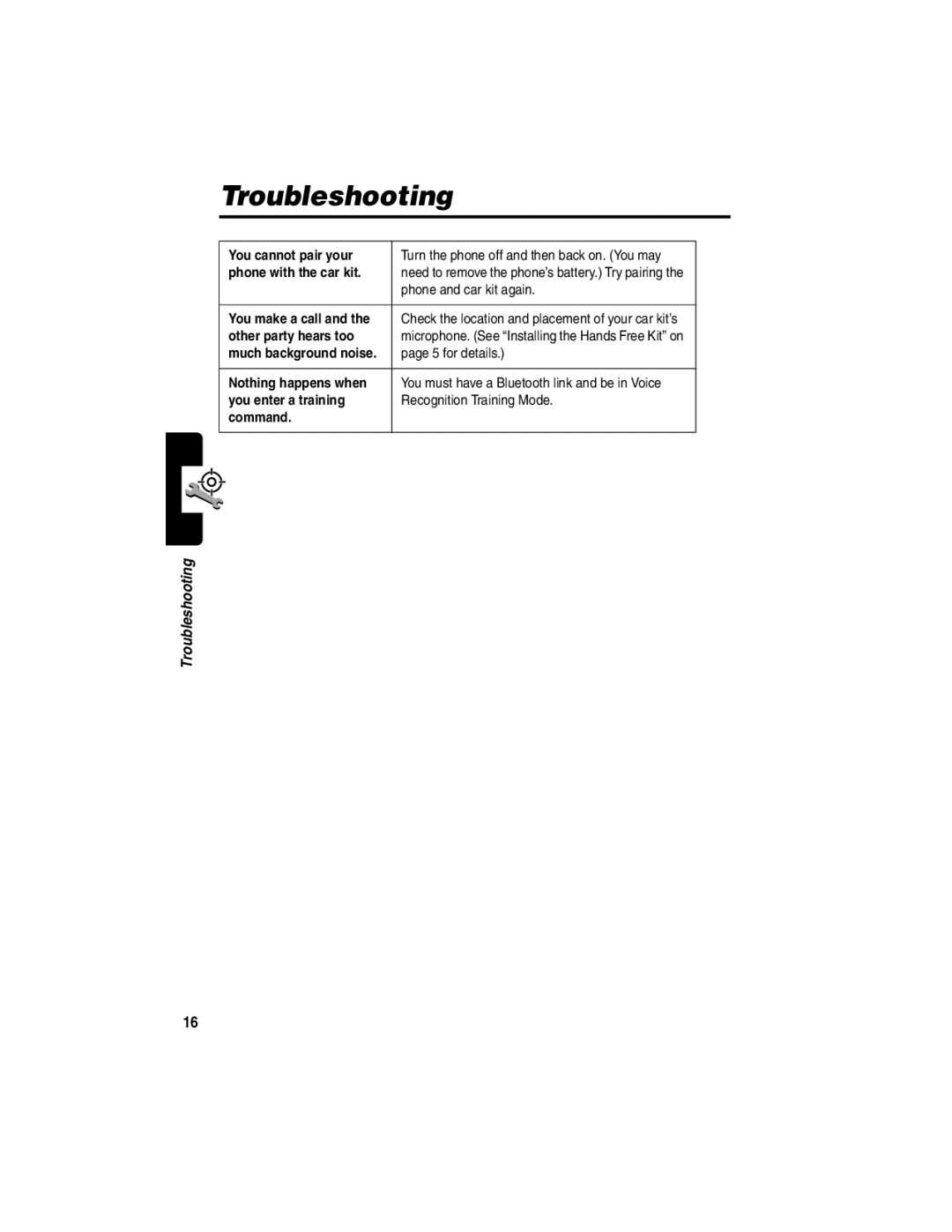 Motorola 89589N manual Troubleshooting 