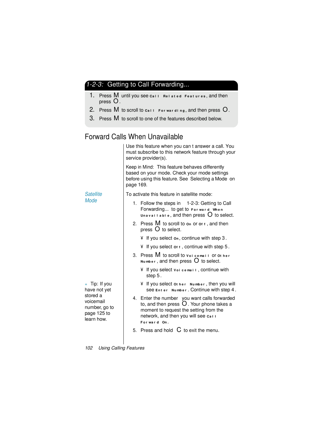 Motorola 9500 manual Forward Calls When Unavailable, 3Getting to Call Forwarding 