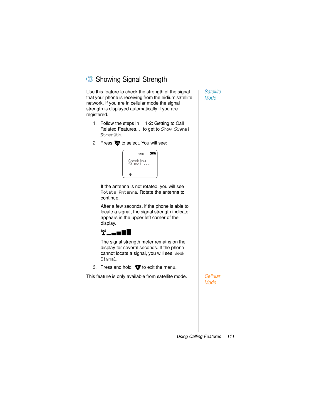 Motorola 9500 manual + Showing Signal Strength 