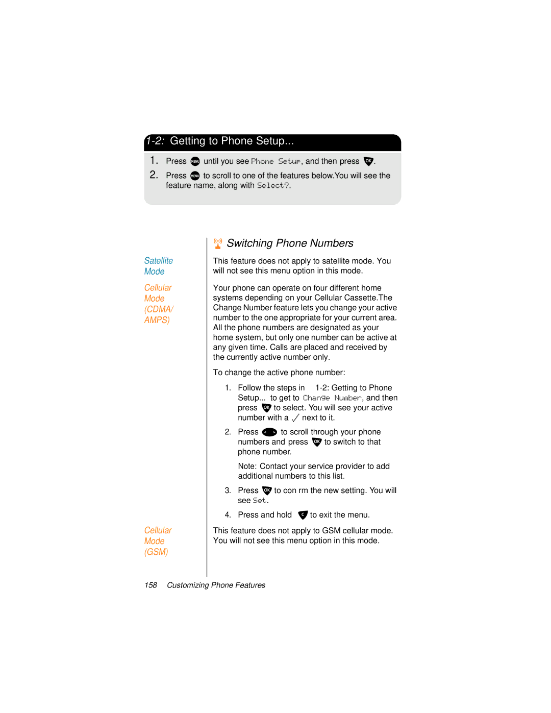 Motorola 9500 manual Switching Phone Numbers 