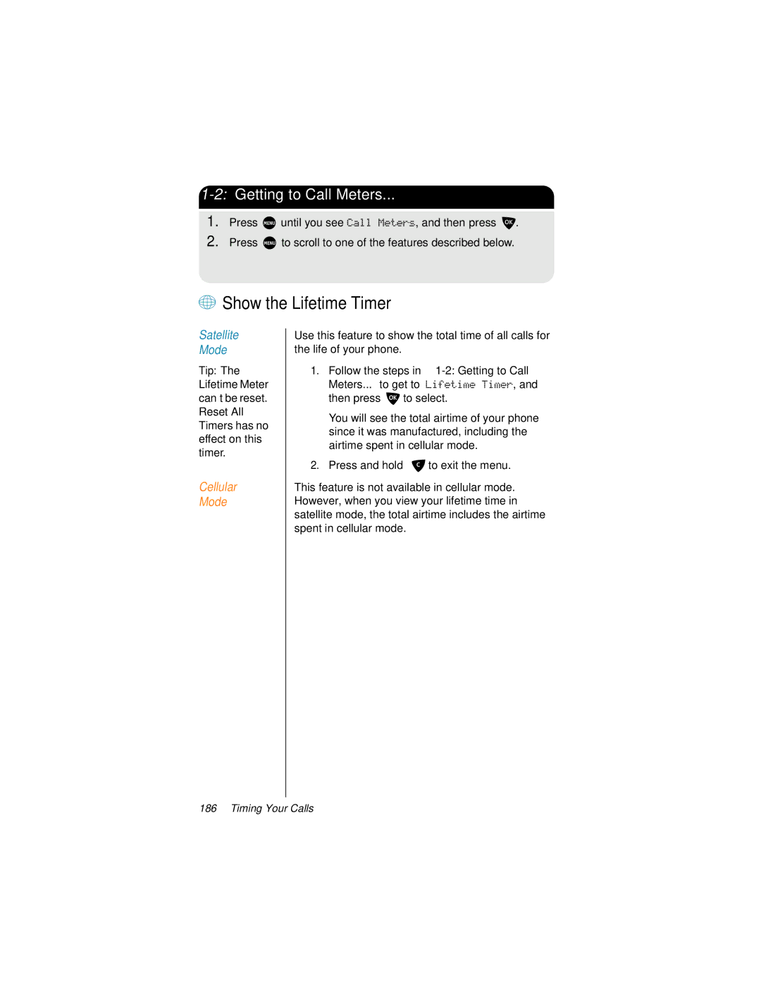 Motorola 9500 manual + Show the Lifetime Timer, Tip 